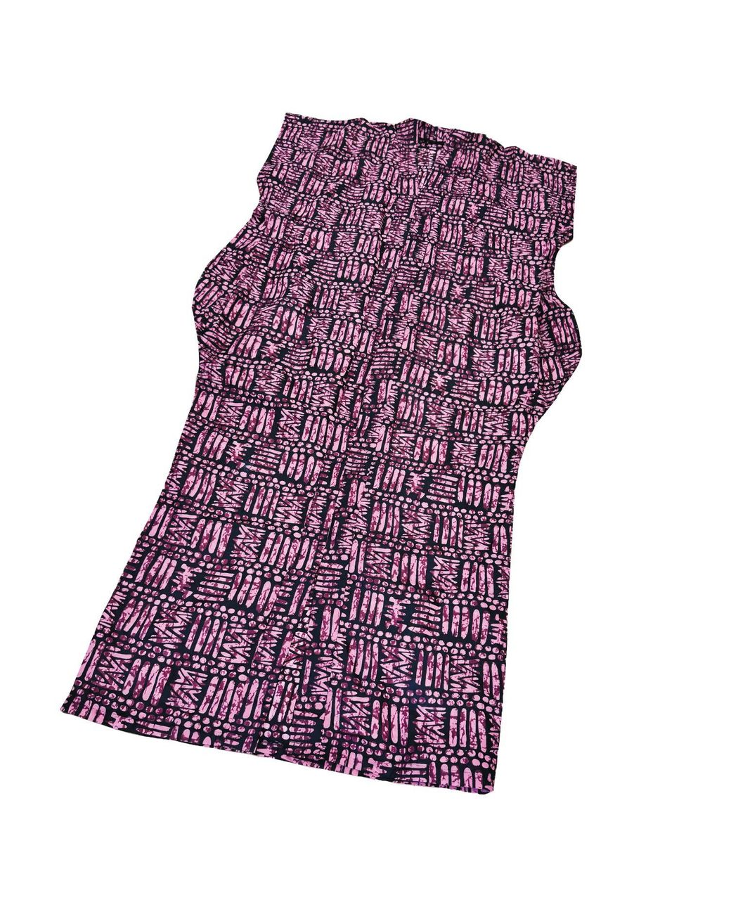 Chuks Collins Purple Ajah Collection: Peach Print Long Dress
