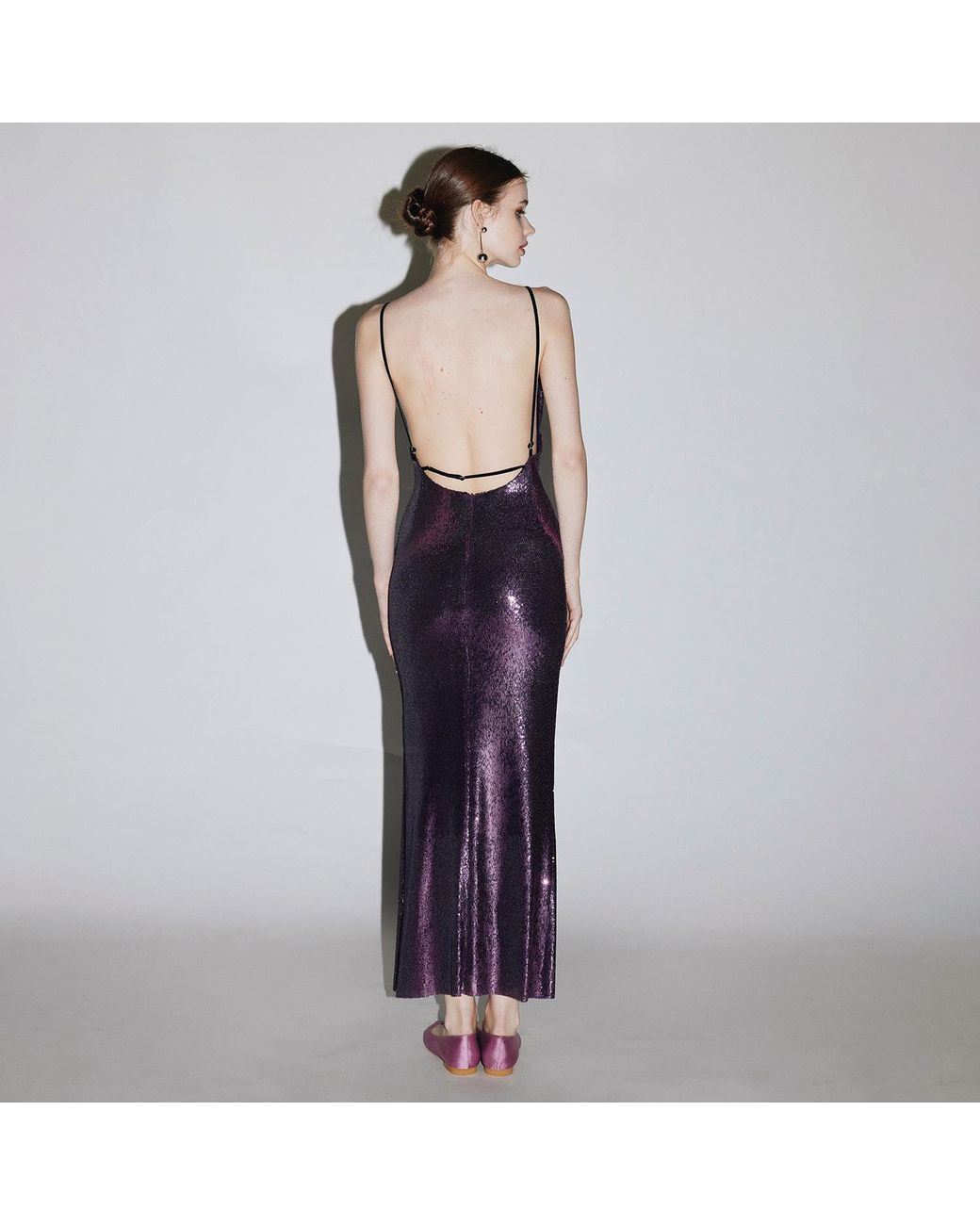 Belsize25 Purple Mayfair Series — Heavy Sequinned Dress