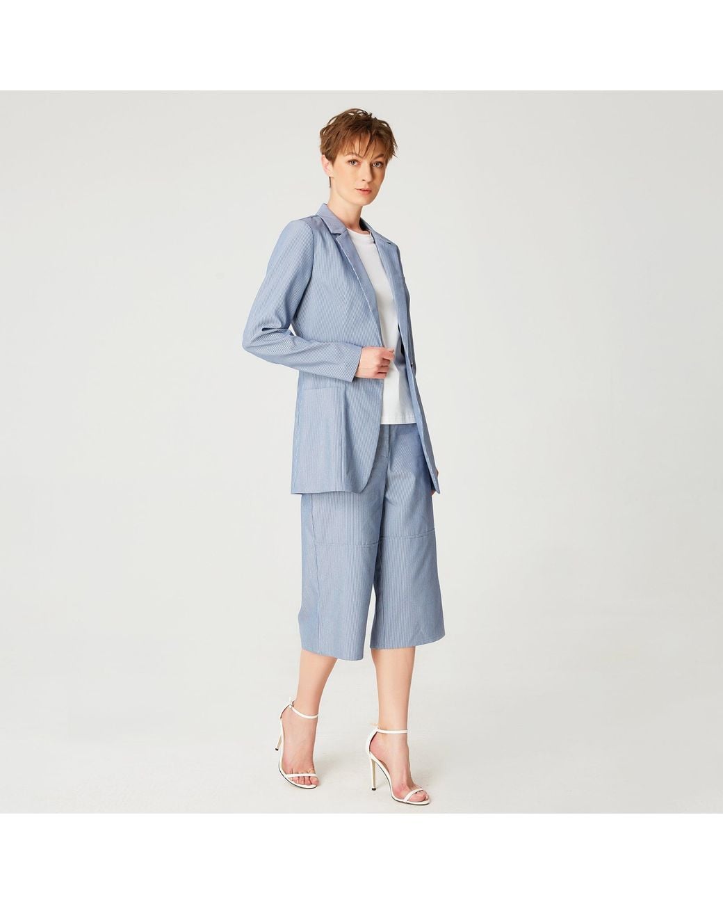 Smart and Joy Blue Tailored Blazer Jacket