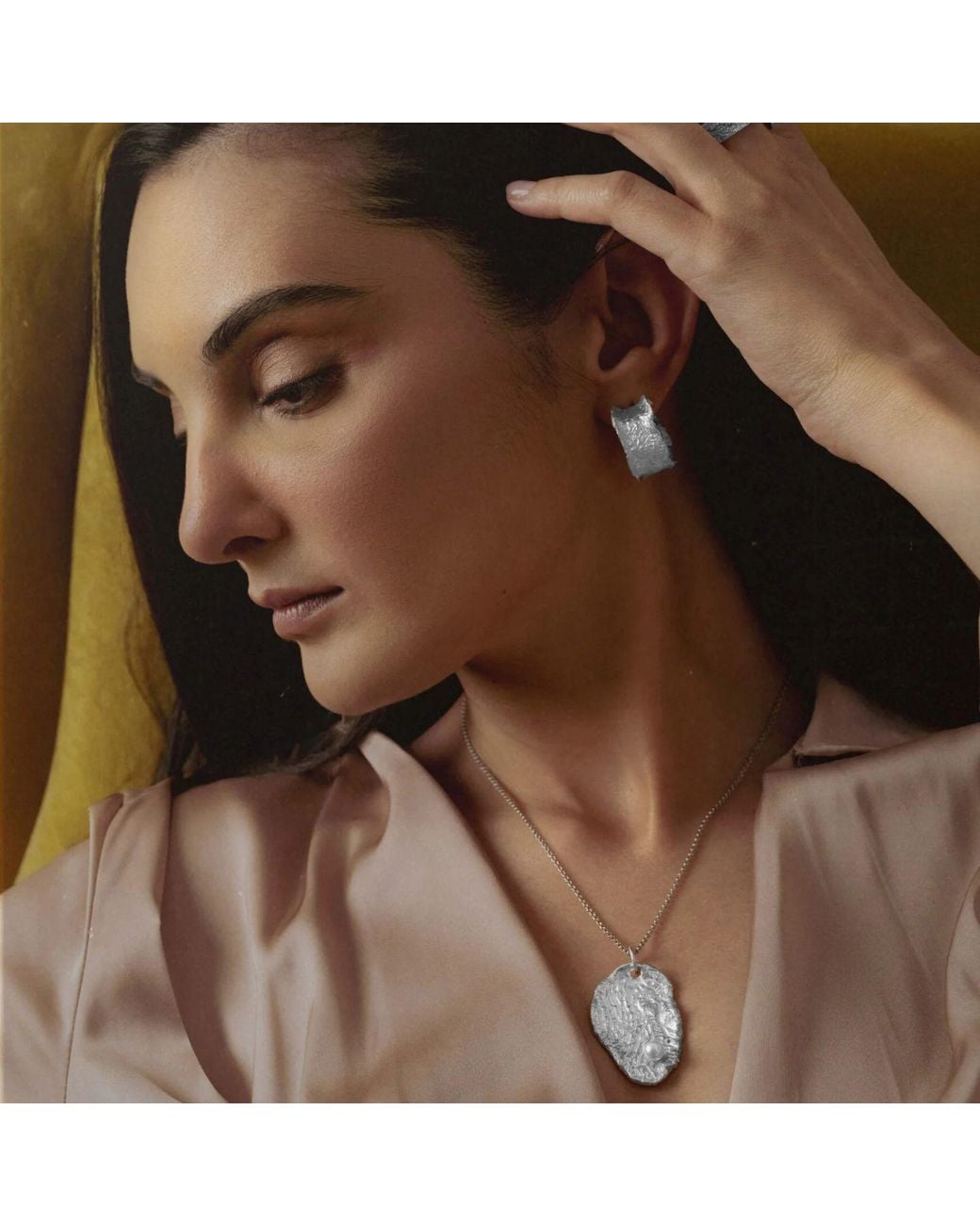 Saras Fine Jewellery Metallic Prism Organic