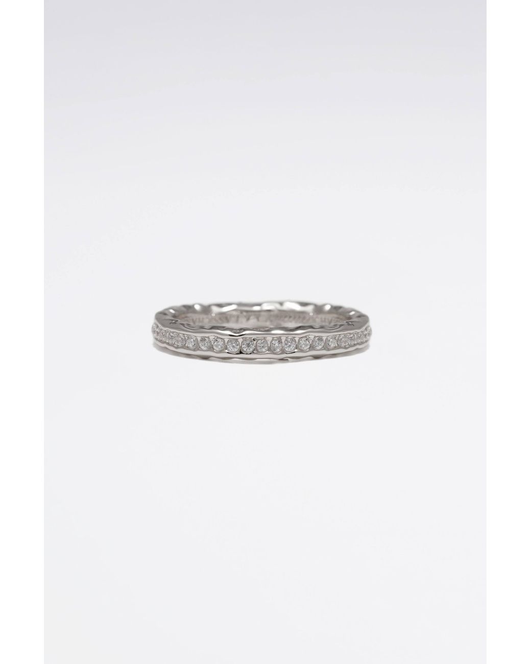 Classicharms Gray Sophie Molten Eternity Stackable Ring