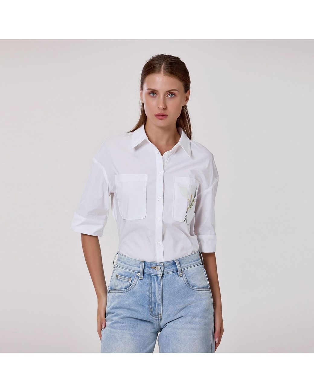 Smart and Joy Pink Stretch Cotton Shirt