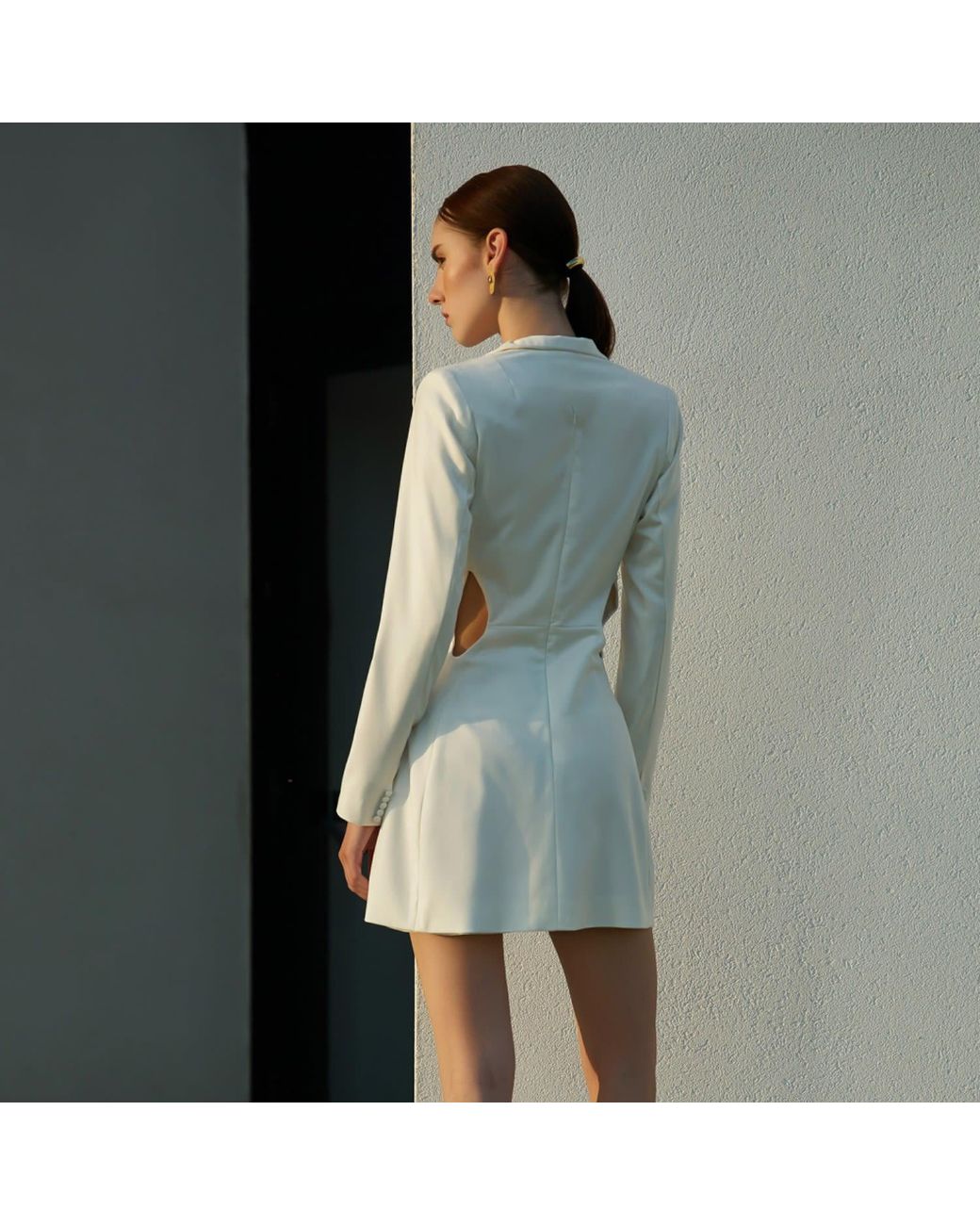 AVENUE No.29 Pink Cut-Out Blazer Dress