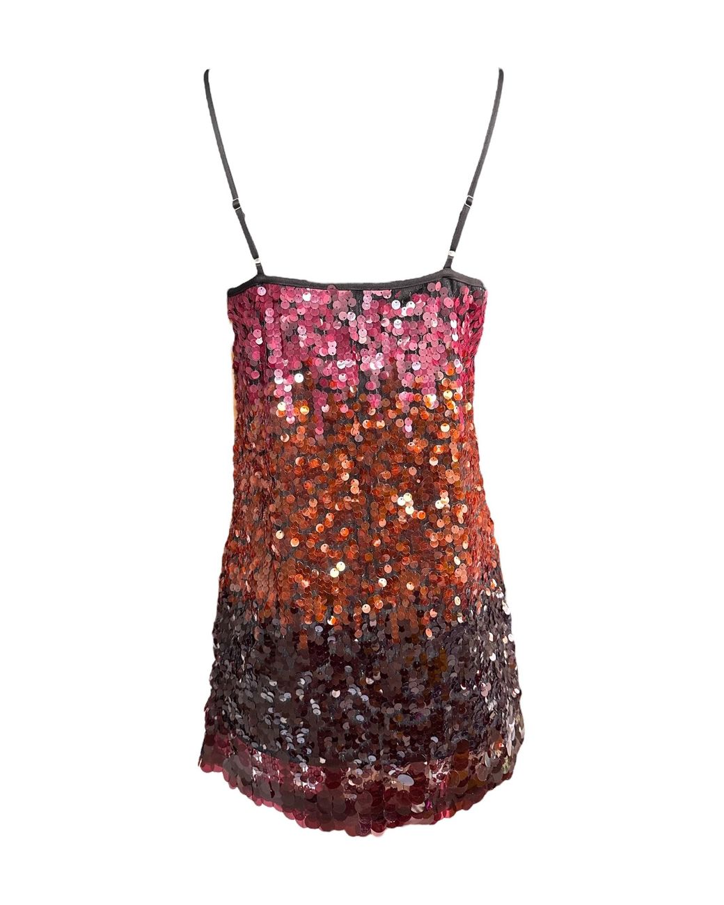 Any Old Iron Red Radiant Sequin Short Dress