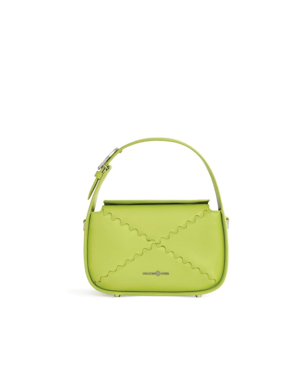 Orange Cube Green Classic Mosaic Box Bag