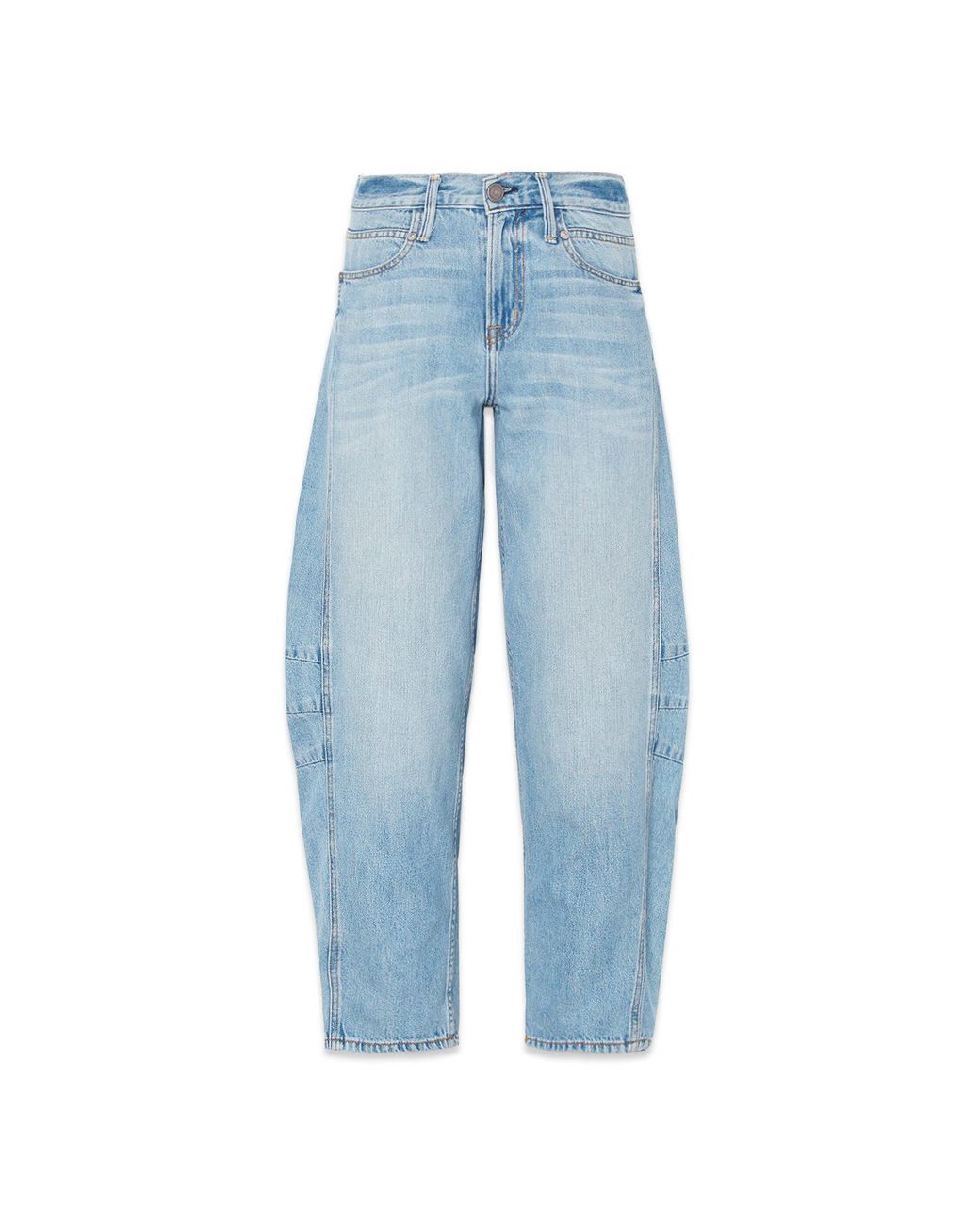 NOEND Blue Ava Flutter Slung Fit Jeans