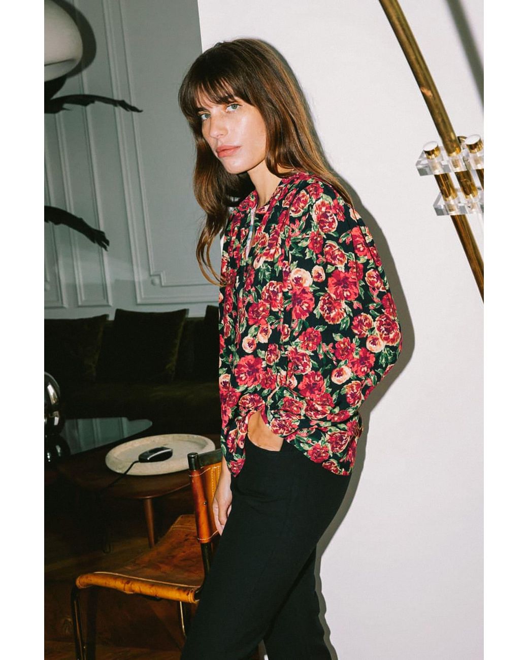 AVANI Apparel Red Hortensia Blouse