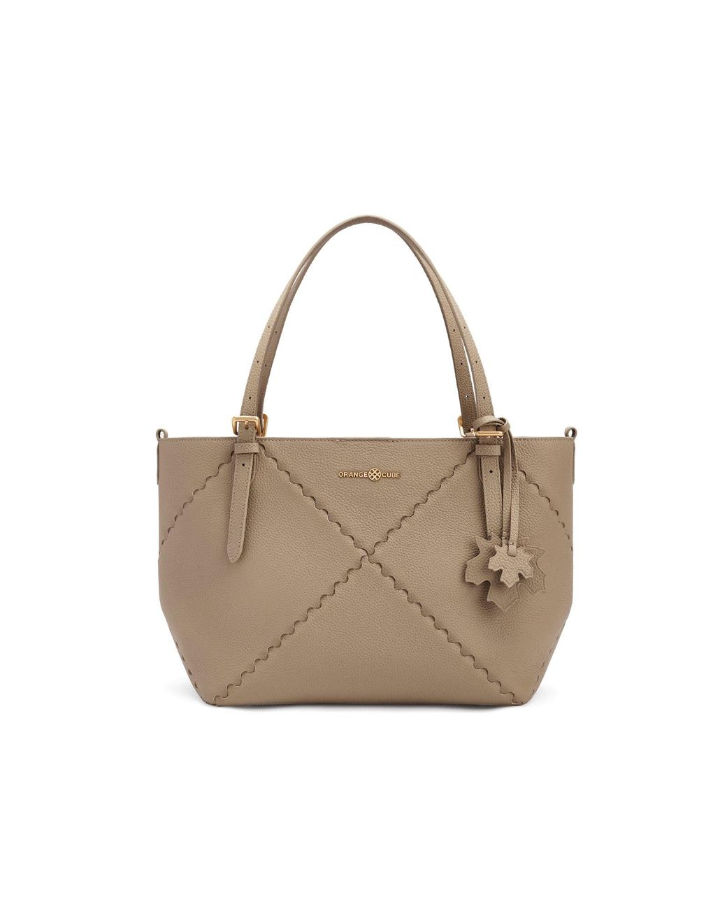 Orange Cube Natural Dusk Mosaic Tote