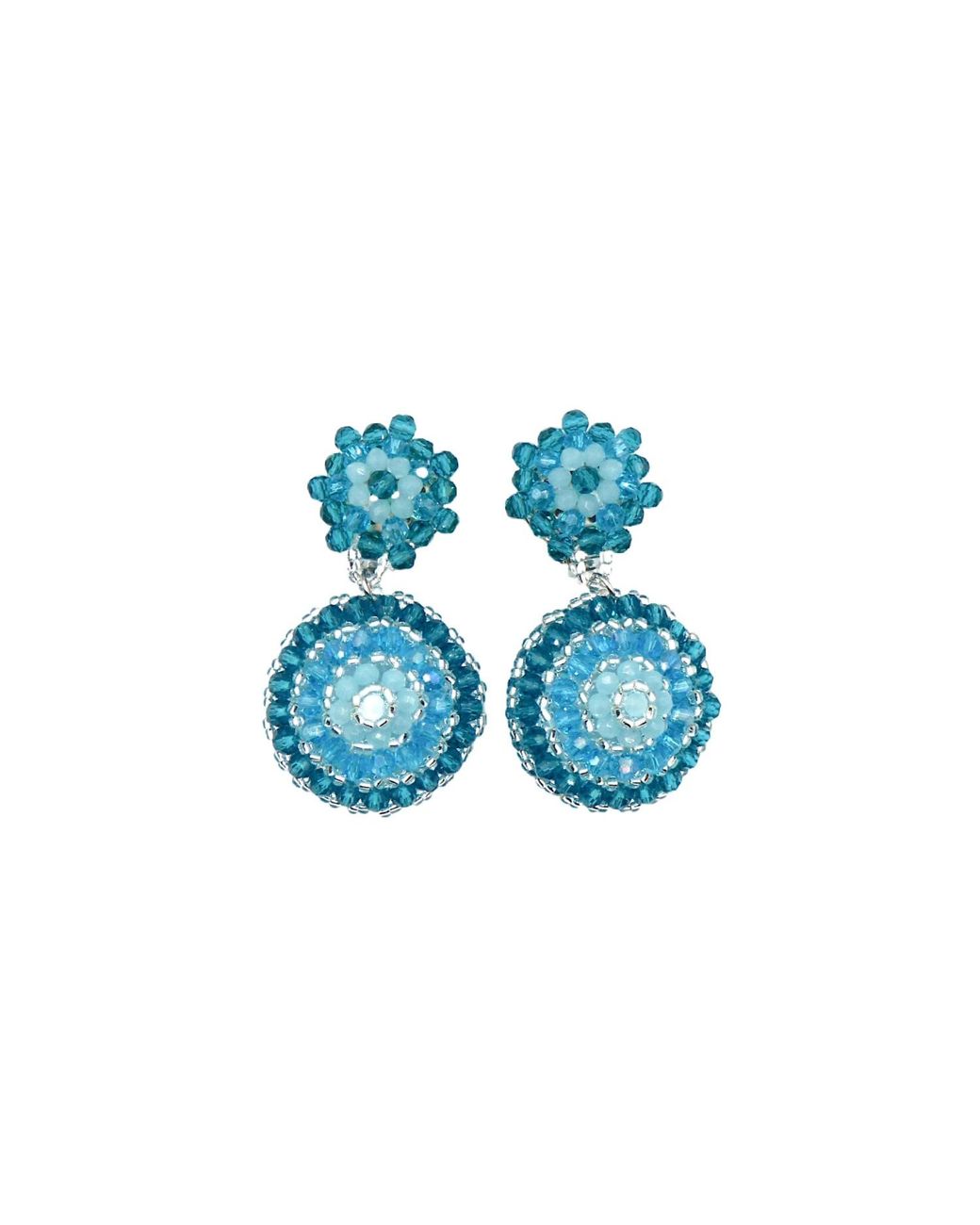 Fairchild Baldwin Blue Amelia Earrings Cornflower