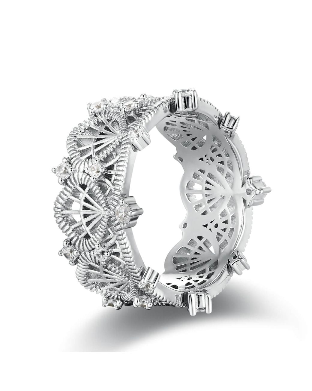 Azura Jewelry New York White Siren's Shell Ring Vermeil