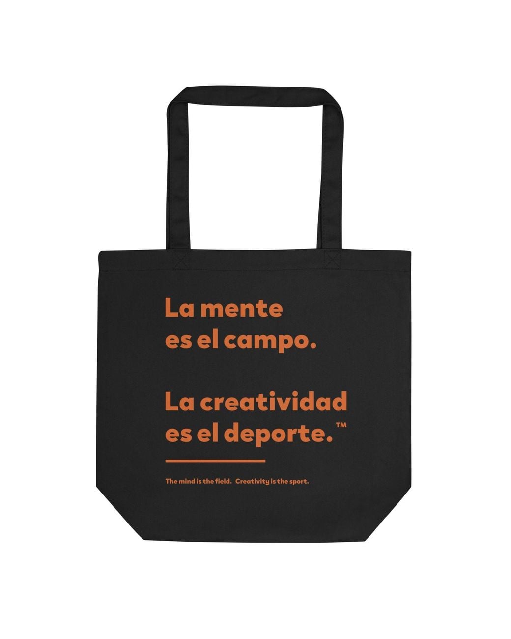 Anchor and Crew Black Creativity Is The Sport Creative Standard Recycled Cotton Tote Bag for men