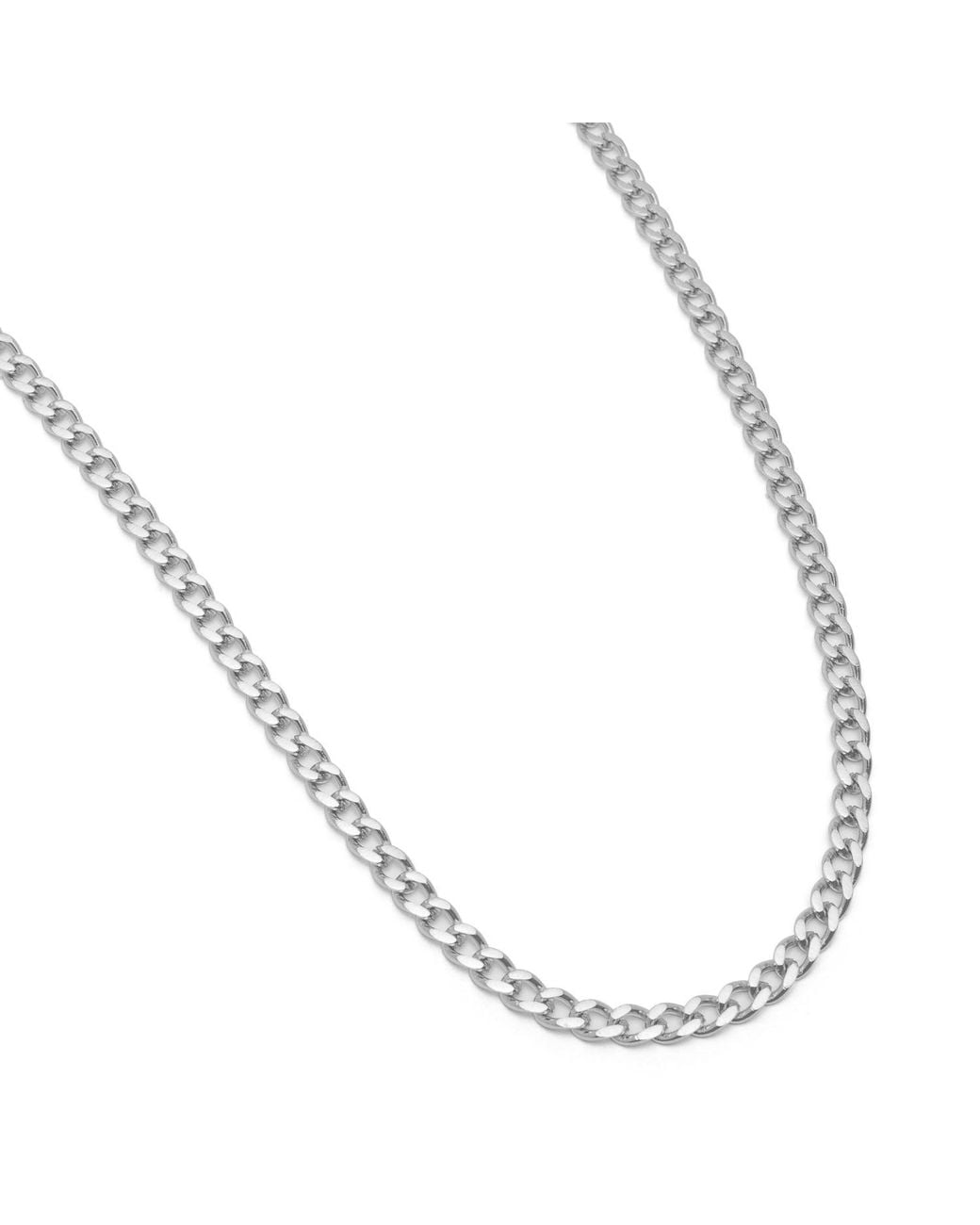 Nialaya Metallic Cuban Link Chain for men