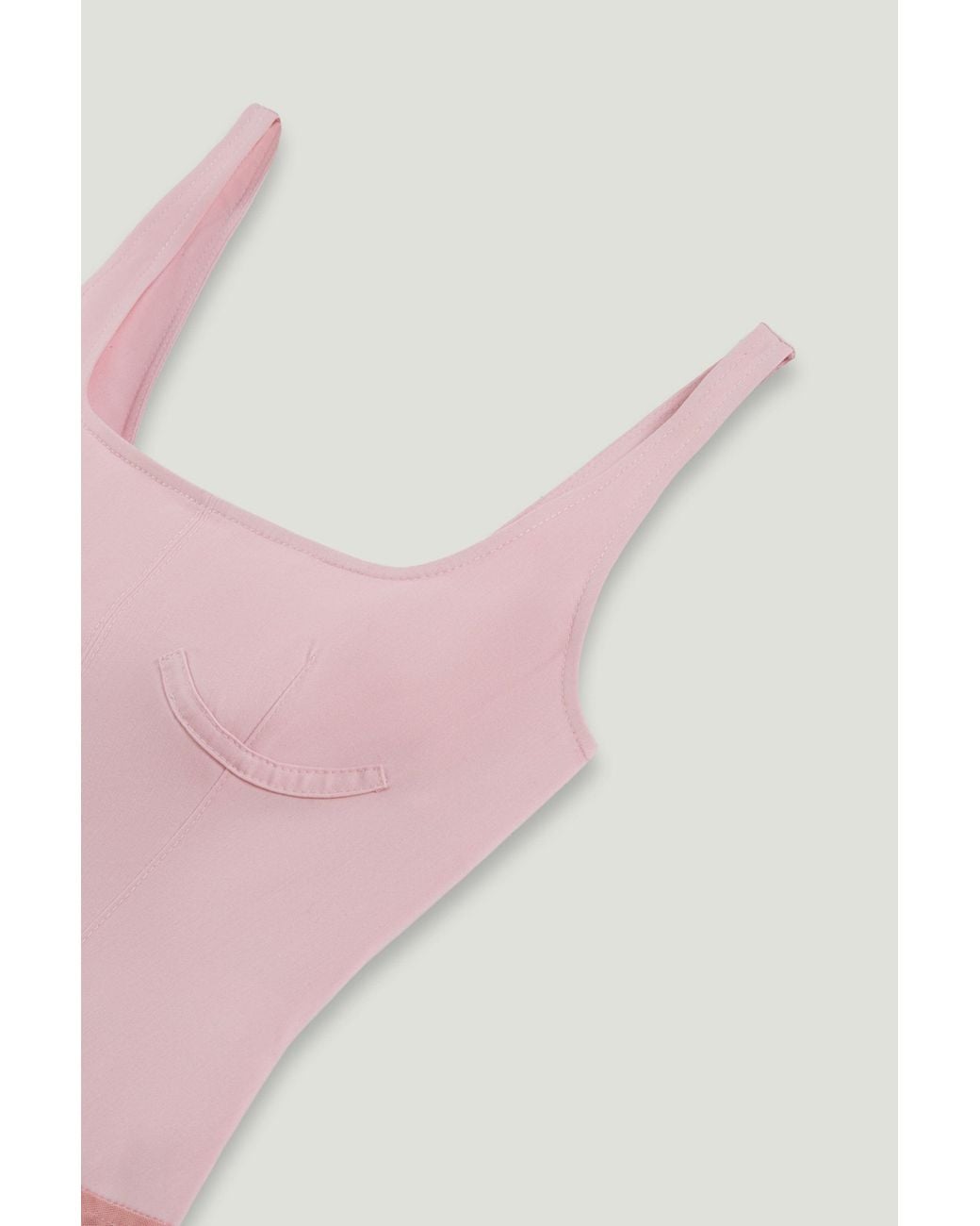 Nocturne Pink Boned Detail Bodysuit