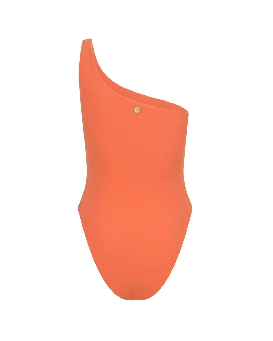 Blake Swimwear Orange Wave One Shoulder Swimsuit