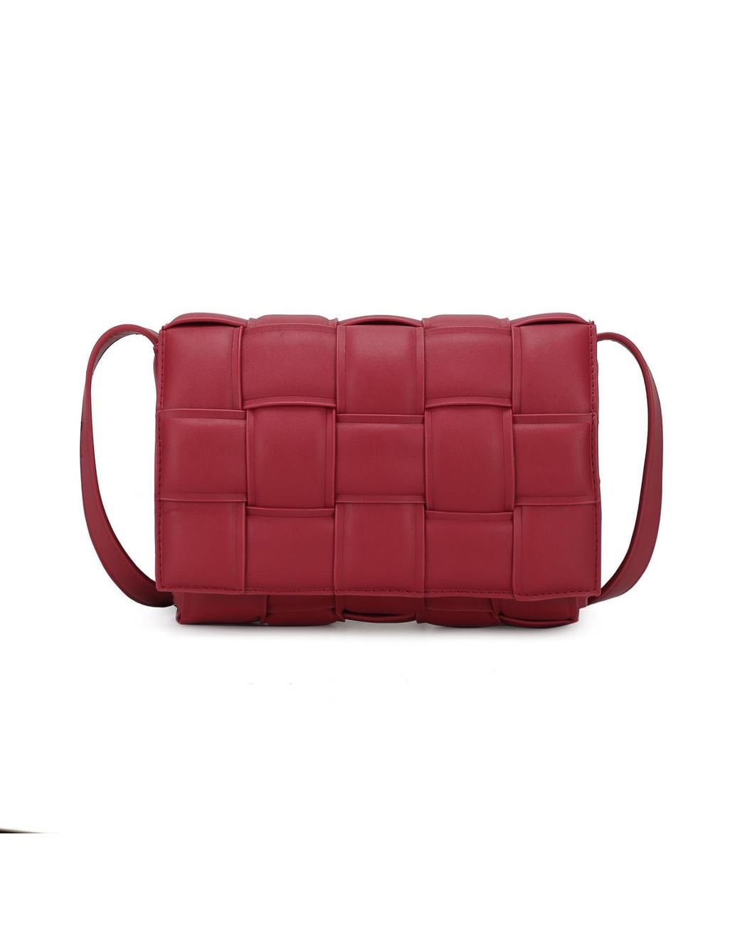 Mkf Collection - J'omor Red Ginger Woven Shoulder Bag