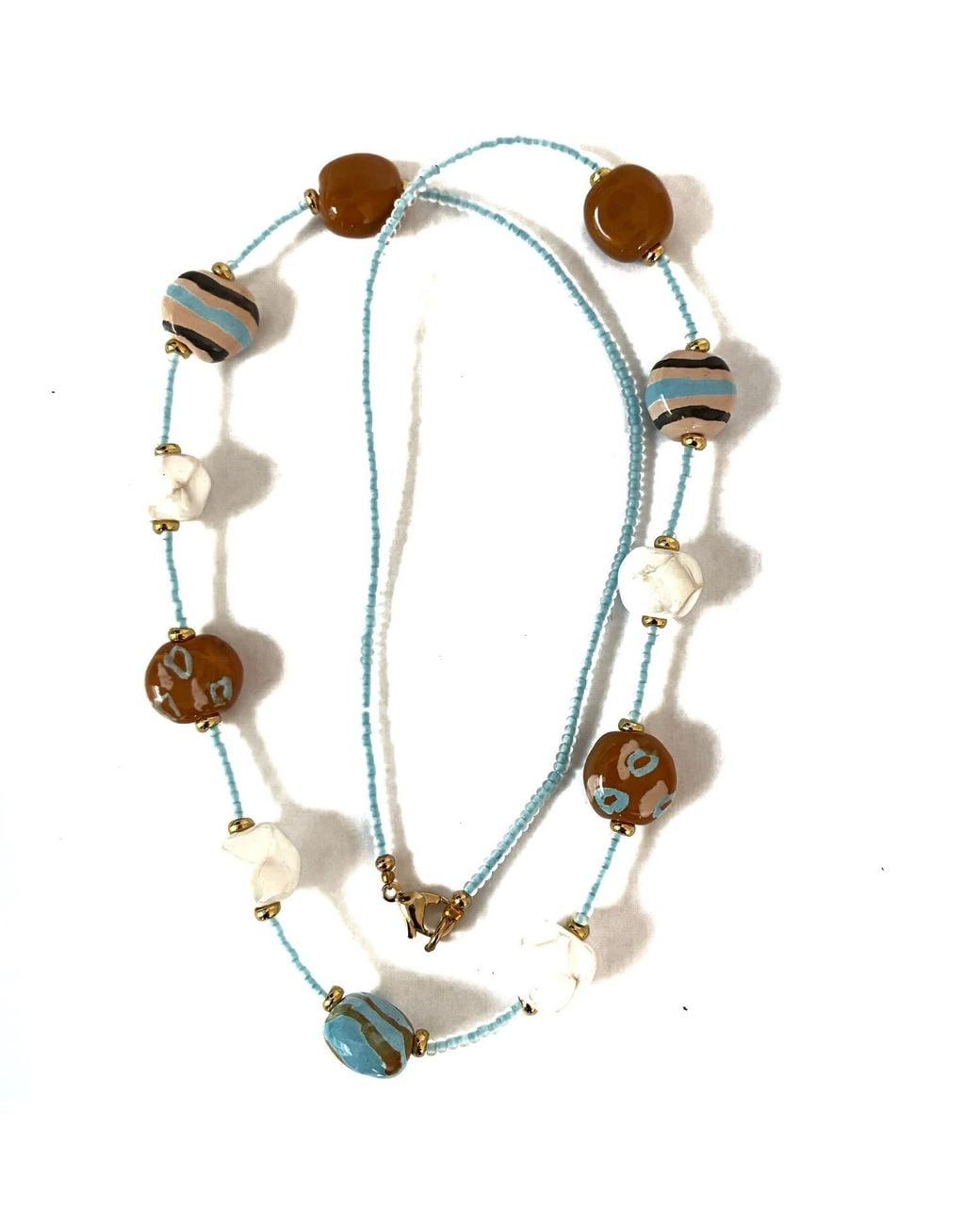 Lala Salama Metallic Neutrals Bohemian Dainty Necklace