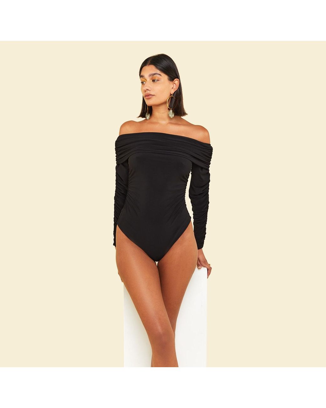 Celestine & Mae Black Florentina Bodysuit