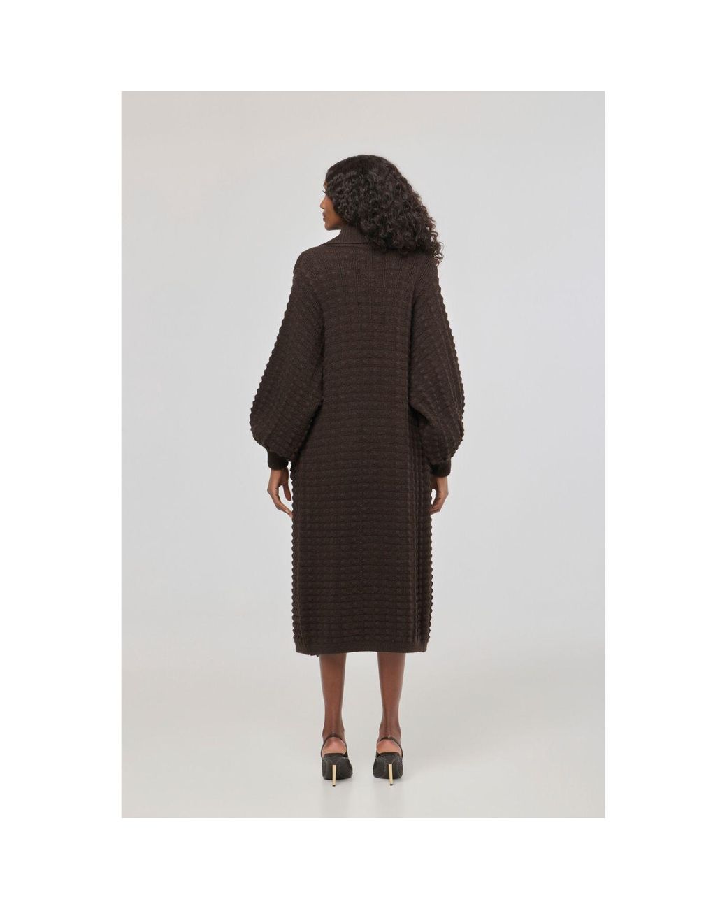 The Extreme Collection Black Long Knit Cardigan Dominic