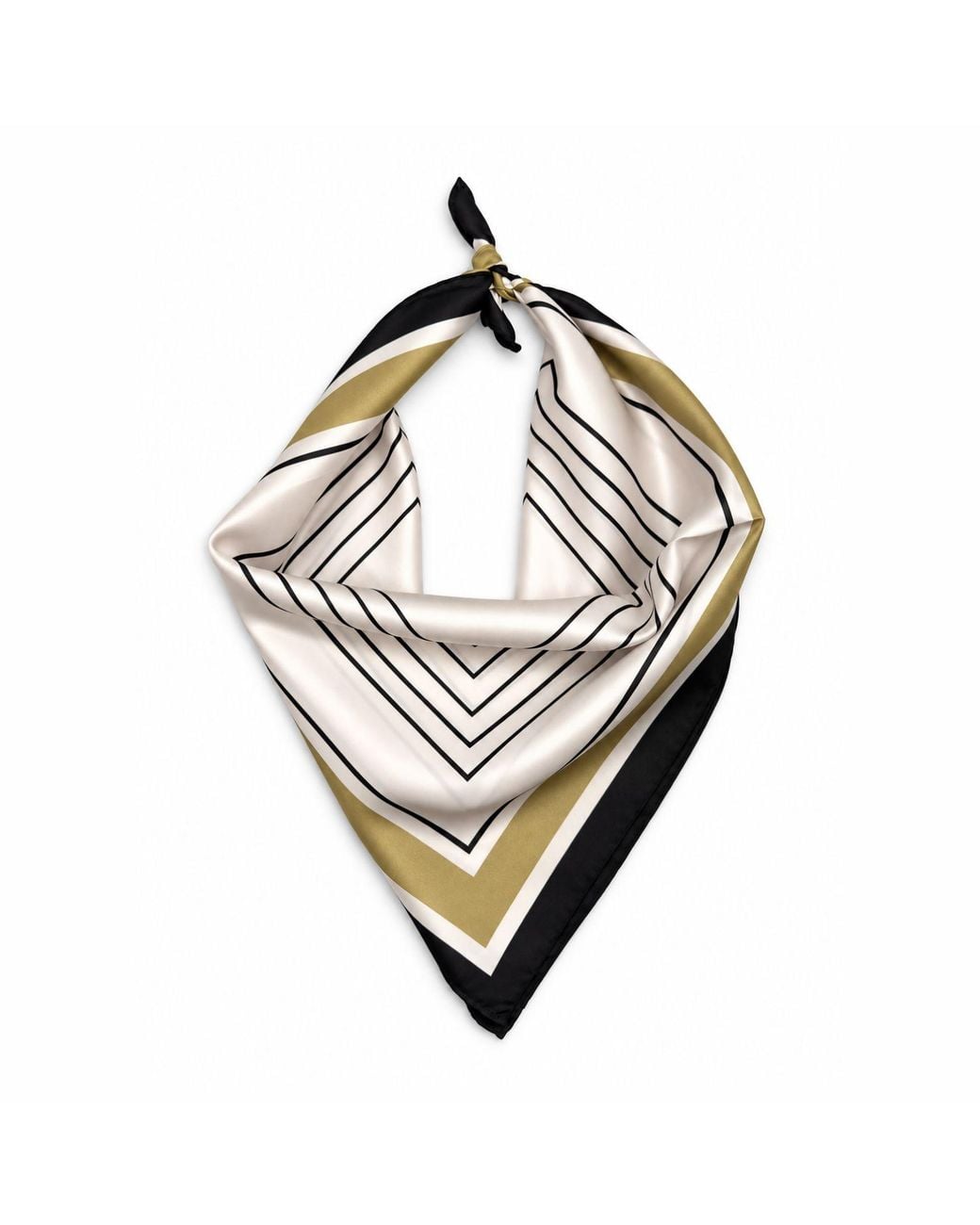 Cier White Square Inception Scarf