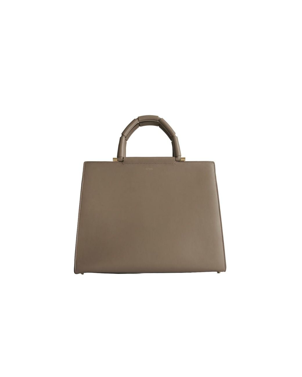 Seyer Brown Segment Duet Tote Bag, Large