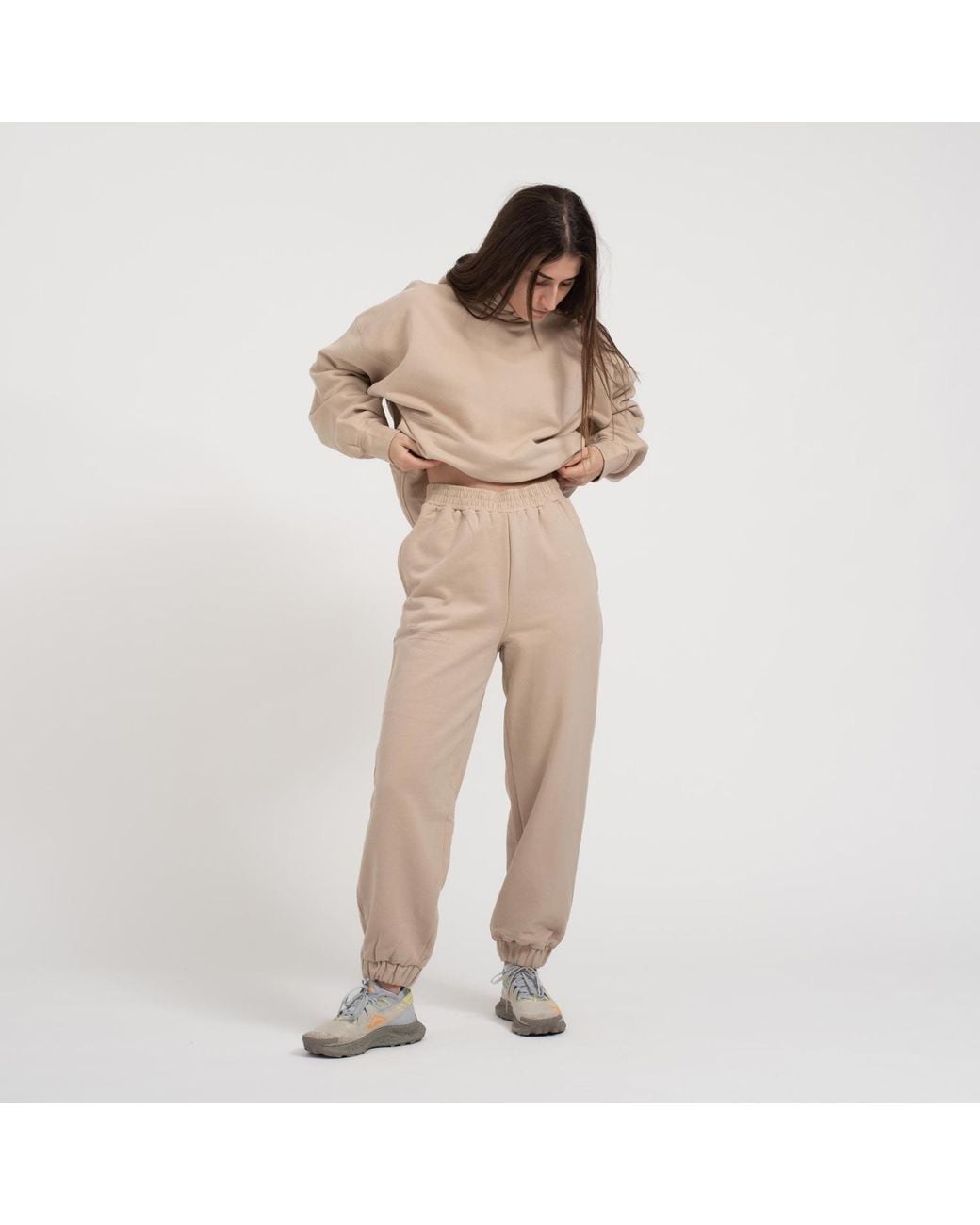 Storm Natural Neutrals Essential Oversized Hoodie Sand