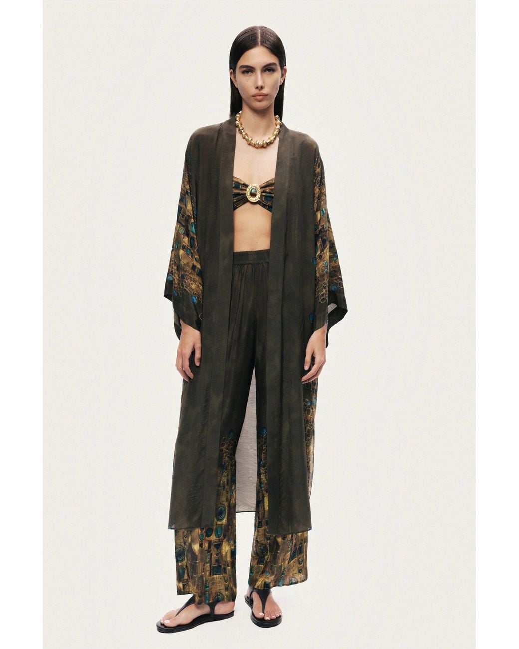 Nocturne Multicolor Printed Straight-Leg Pants