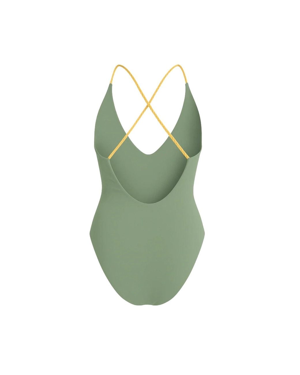 Rive & Rituel Green Gaia Braided Back Hunter One Piece Bathing Suit