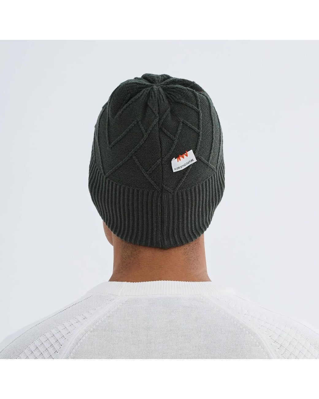Norbron Black Bonham Moss Beanie for men
