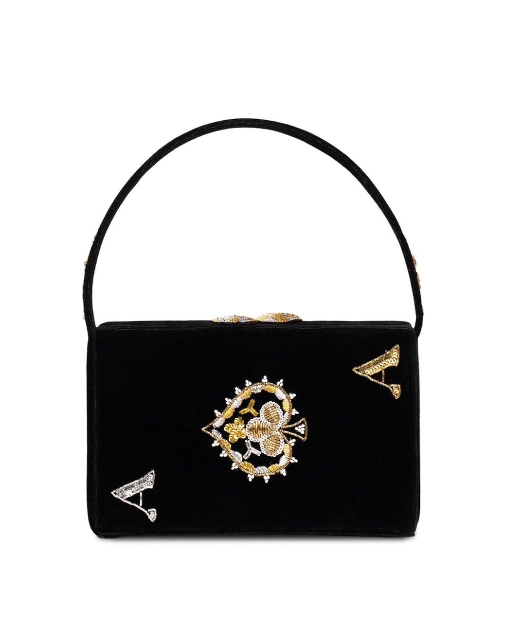 Simitri Black Poker Clutch