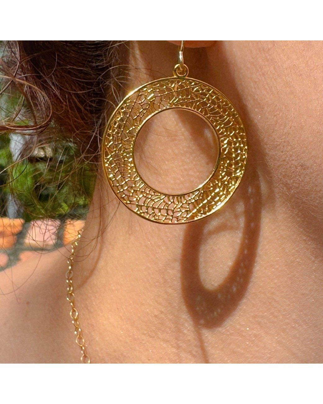 Lexi Jewelry Metallic Sea Fan Hoops