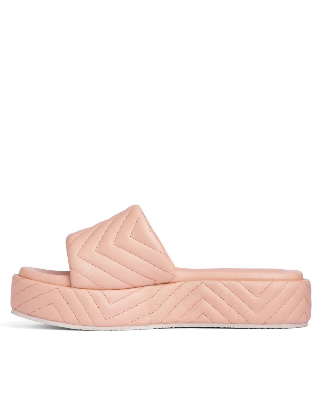 Beautiisoles by Robyn Shreiber Made in Italy Pink Neutrals Deedee Baby Comfortable Wedge Platform Sandal For Work & Beach Or Pool Leather Slide