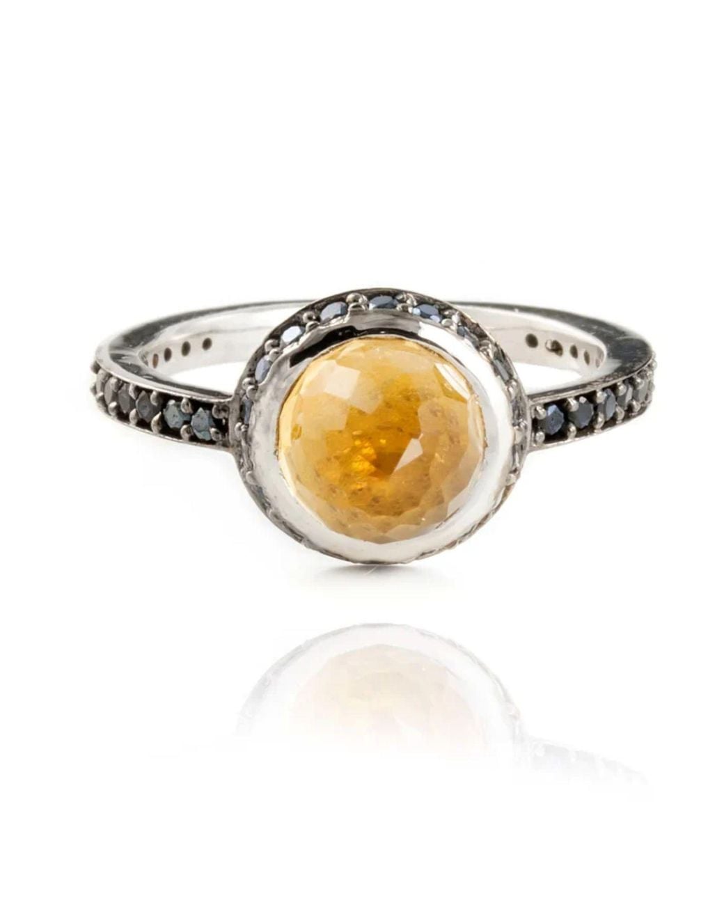 The Jewellery Store London Metallic Istanbul Soul Citrine And Spinel Ring