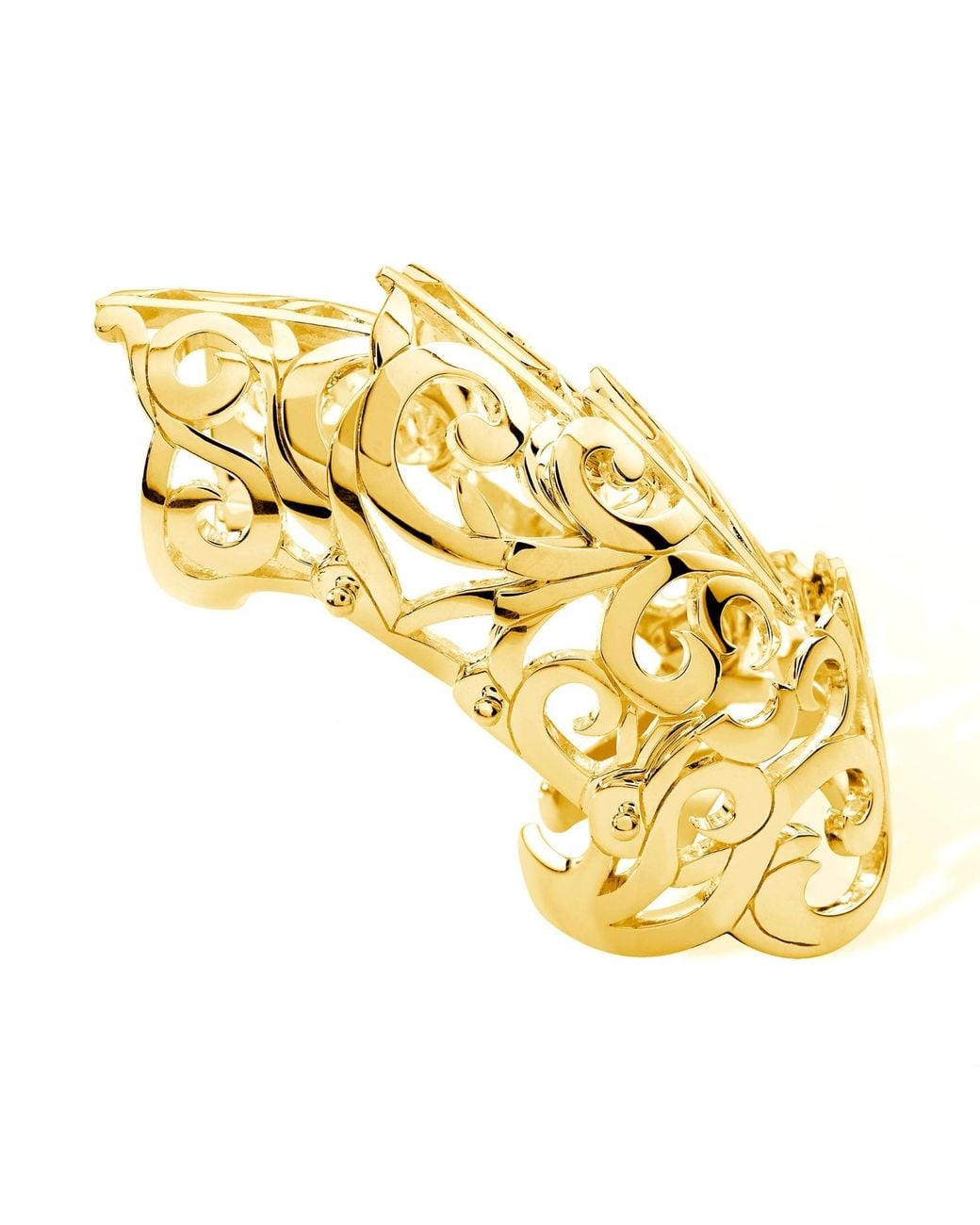 Lucy Quartermaine Metallic Elements Full Armour Ring