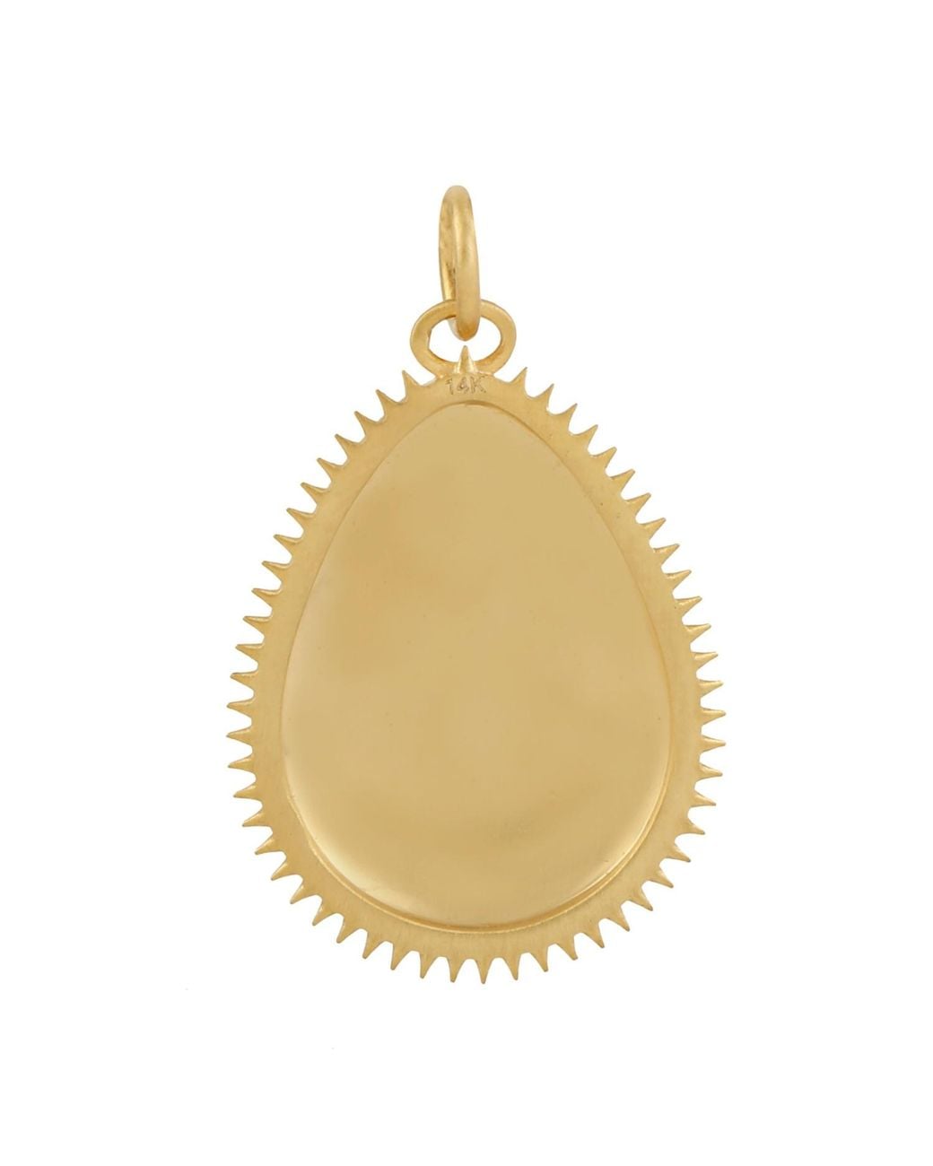 Artisan Metallic 14k Gold Pave Diamond Designer Enamel Charm Pendant Handmade Jewelry