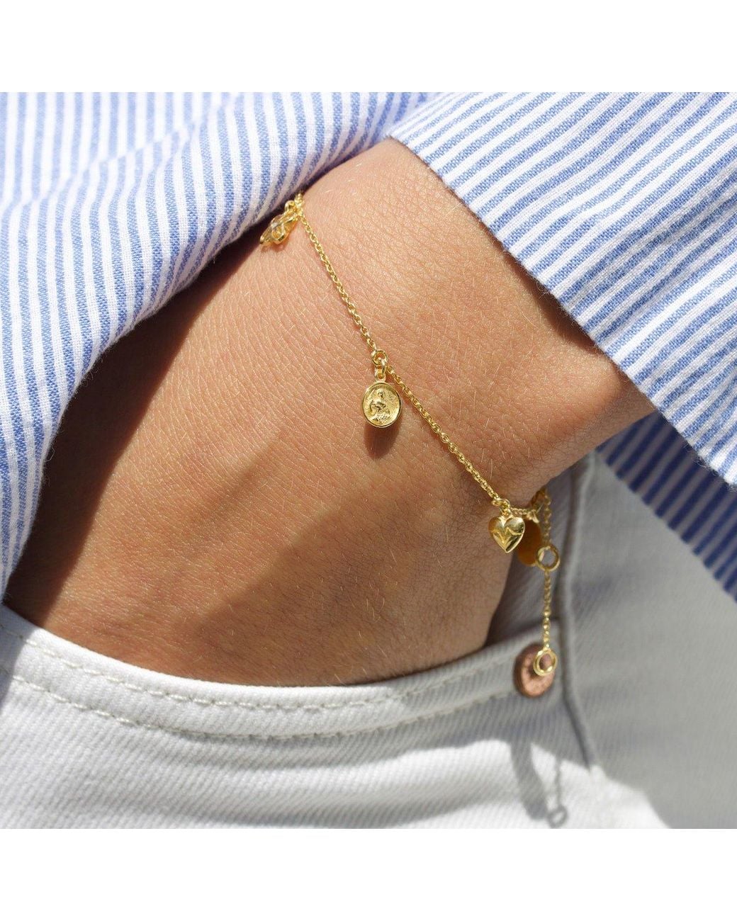 With Love Darling Metallic People Bracelet