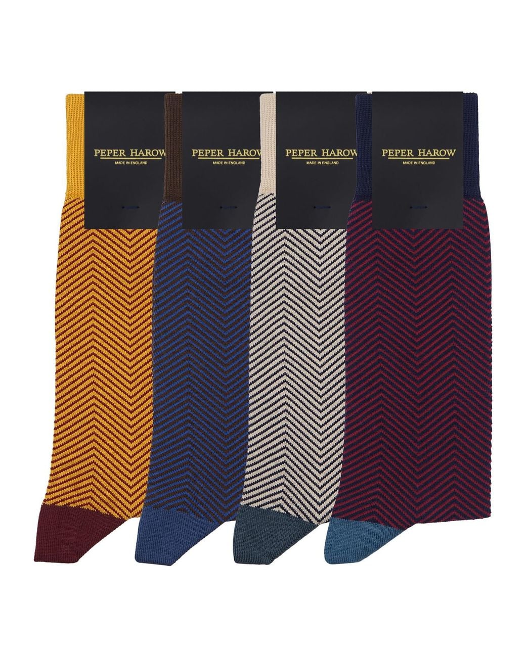 Peper Harow - Made in England Blue Lux Taylor Socks Bundle – Autumn for men