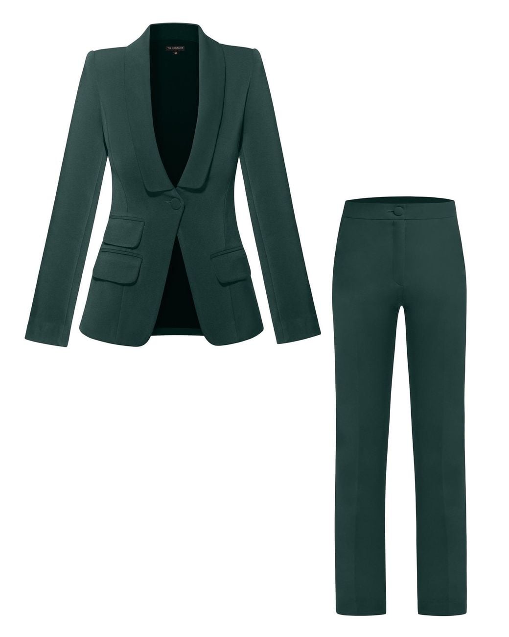 Tia Dorraine Green Vision Tailored Blazer & Trousers Suit