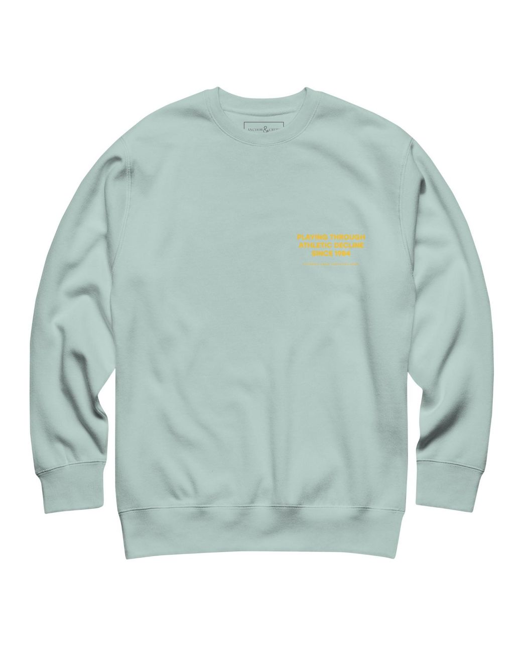 Anchor and Crew Blue Ice The Playmaker Basketball Club League Organic Cotton Sweatshirt