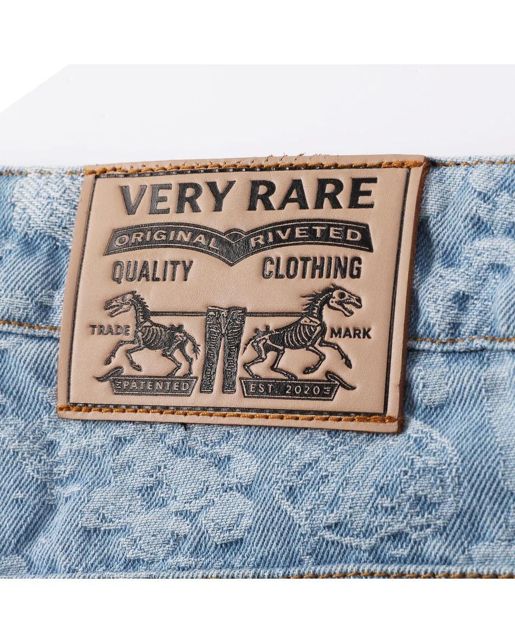 VERYRARE Blue Monogram Pants for men