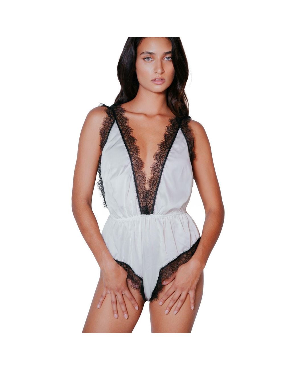 Perilla Lingerie Metallic Mina Jumpsuit Off