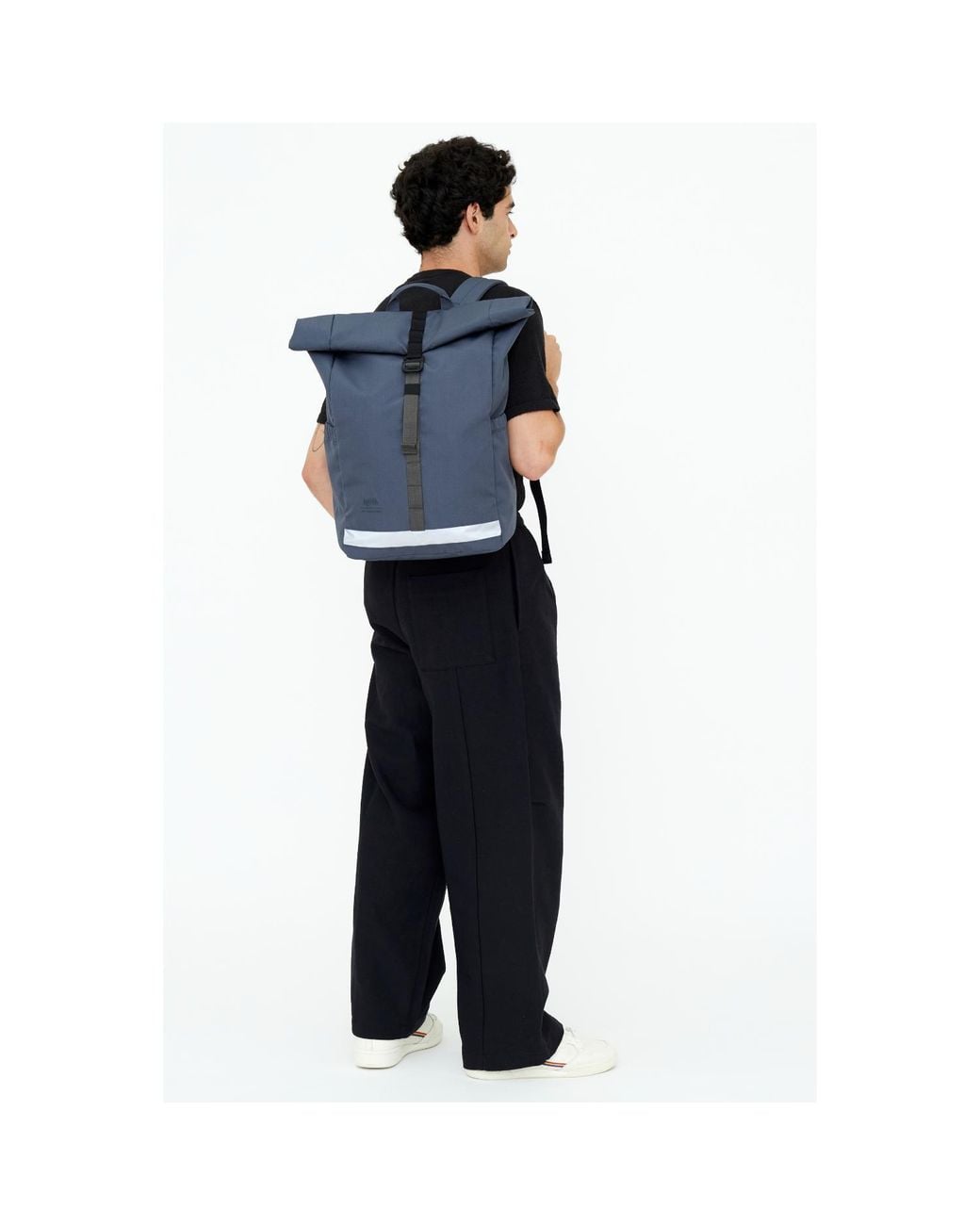 Lefrik Blue Lars Roll Top Backpack Vandra Maibon for men