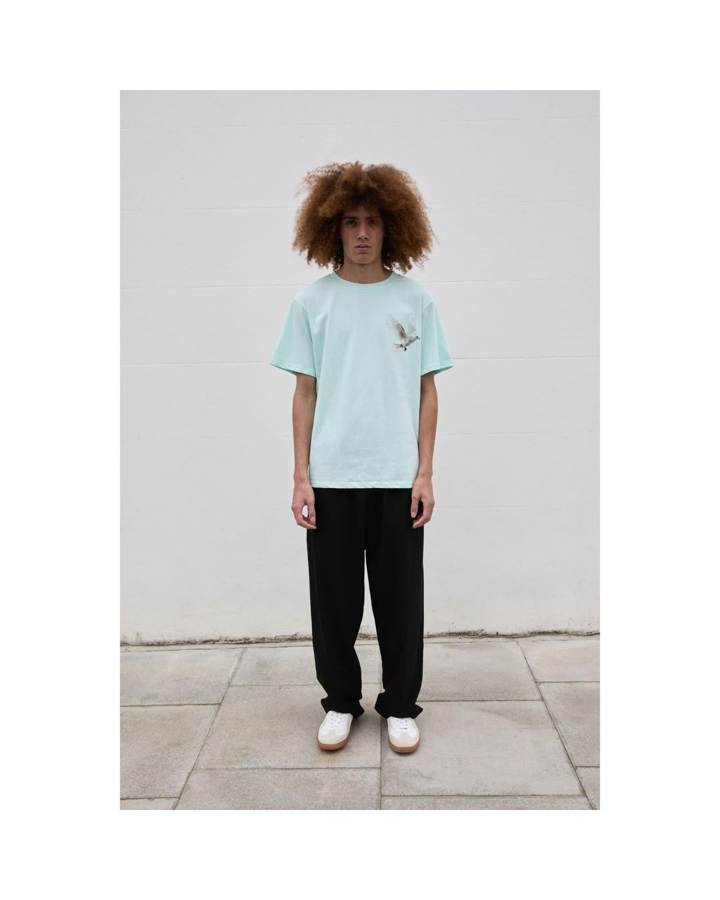 Sour Figs Blue Flying Dove T-Shirt for men