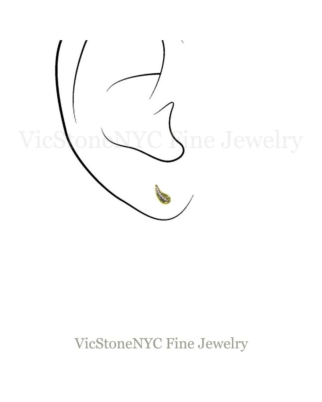 VicStoneNYC Fine Jewelry Metallic Shiny Gok-Ock Stud Vermeil Earrings