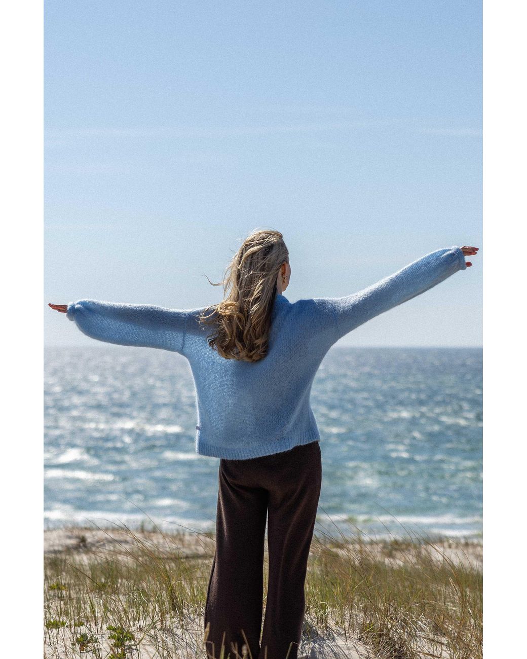 SALANIDA Blue Melody Mohair Jumper Sky