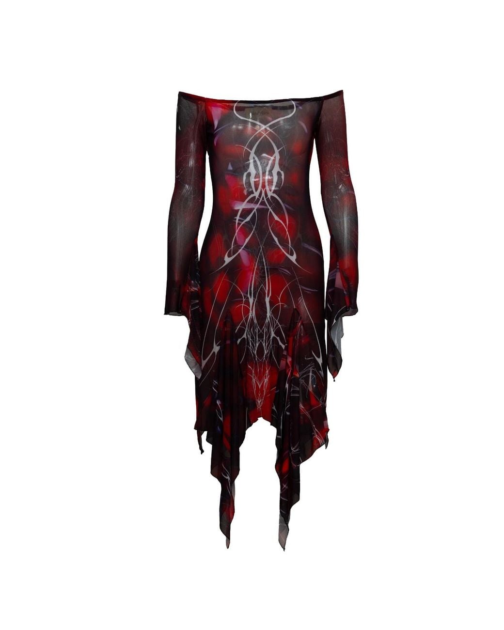 Paloma Lira Red Blood Tattoo Dress