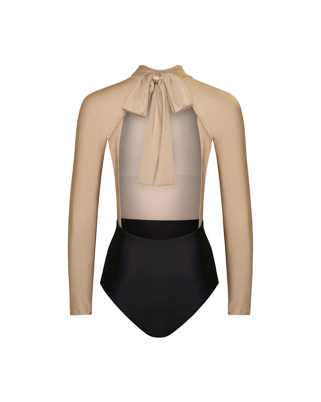 Paola Amador Black Neutrals Bodysuit Swimsuit Surf Cream