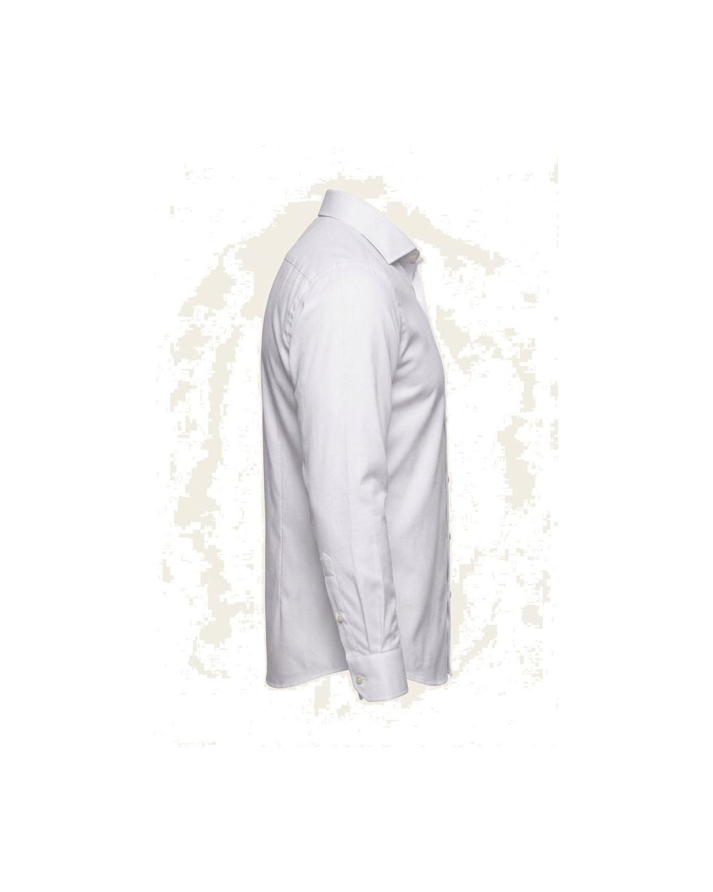 Ron Tomson Blue Pure Cotton Spread Collar Fitted Dress Shirt for men
