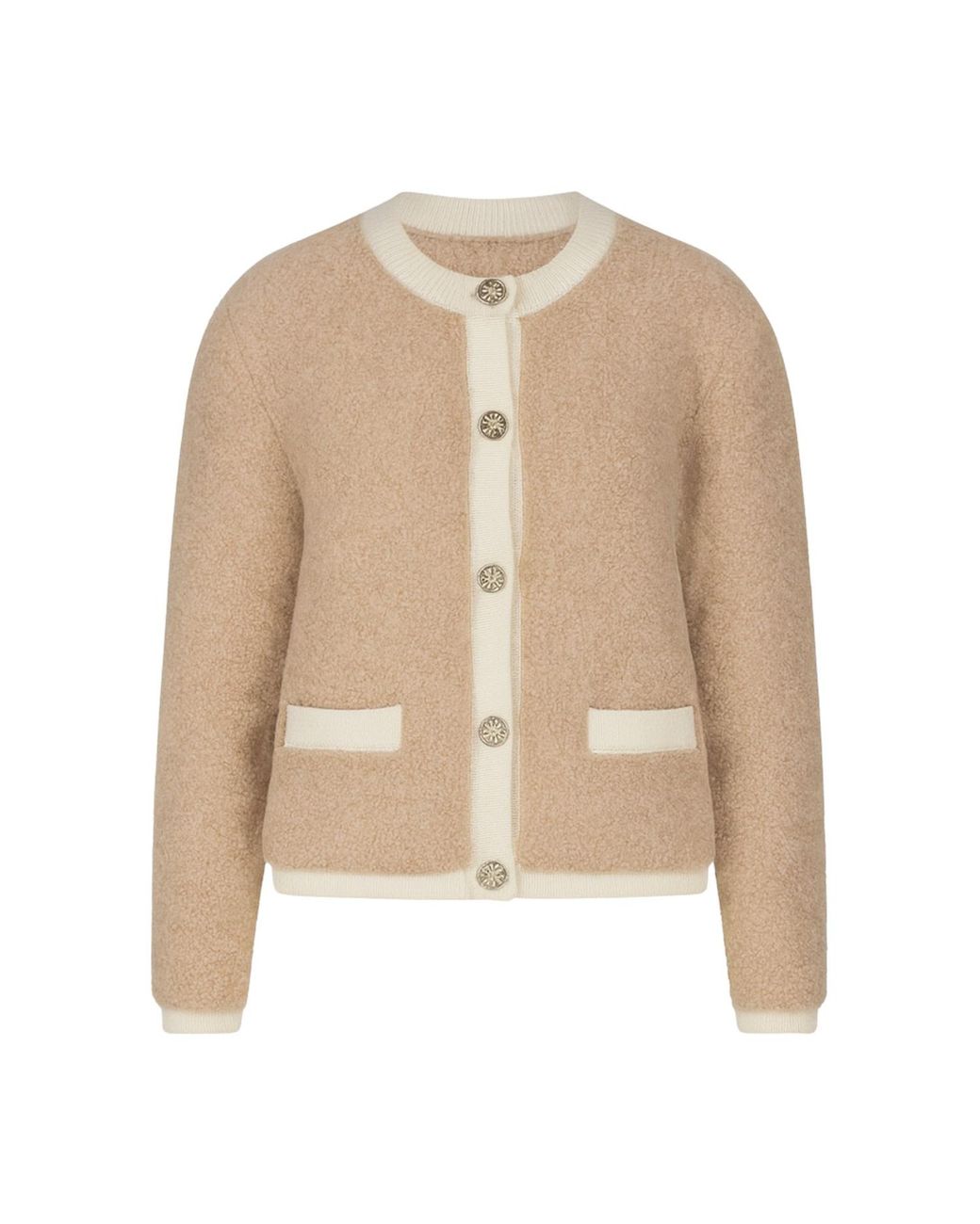 Nuvv Collection Wool And Alpaca Blend Button-Front Cardigan – Warm And Lightweight Natural Fibres