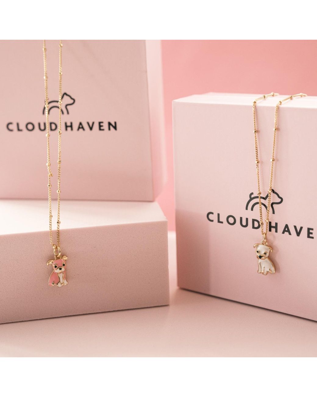 Cloud Haven Metallic Mini Bulldog Sweetie Pendant