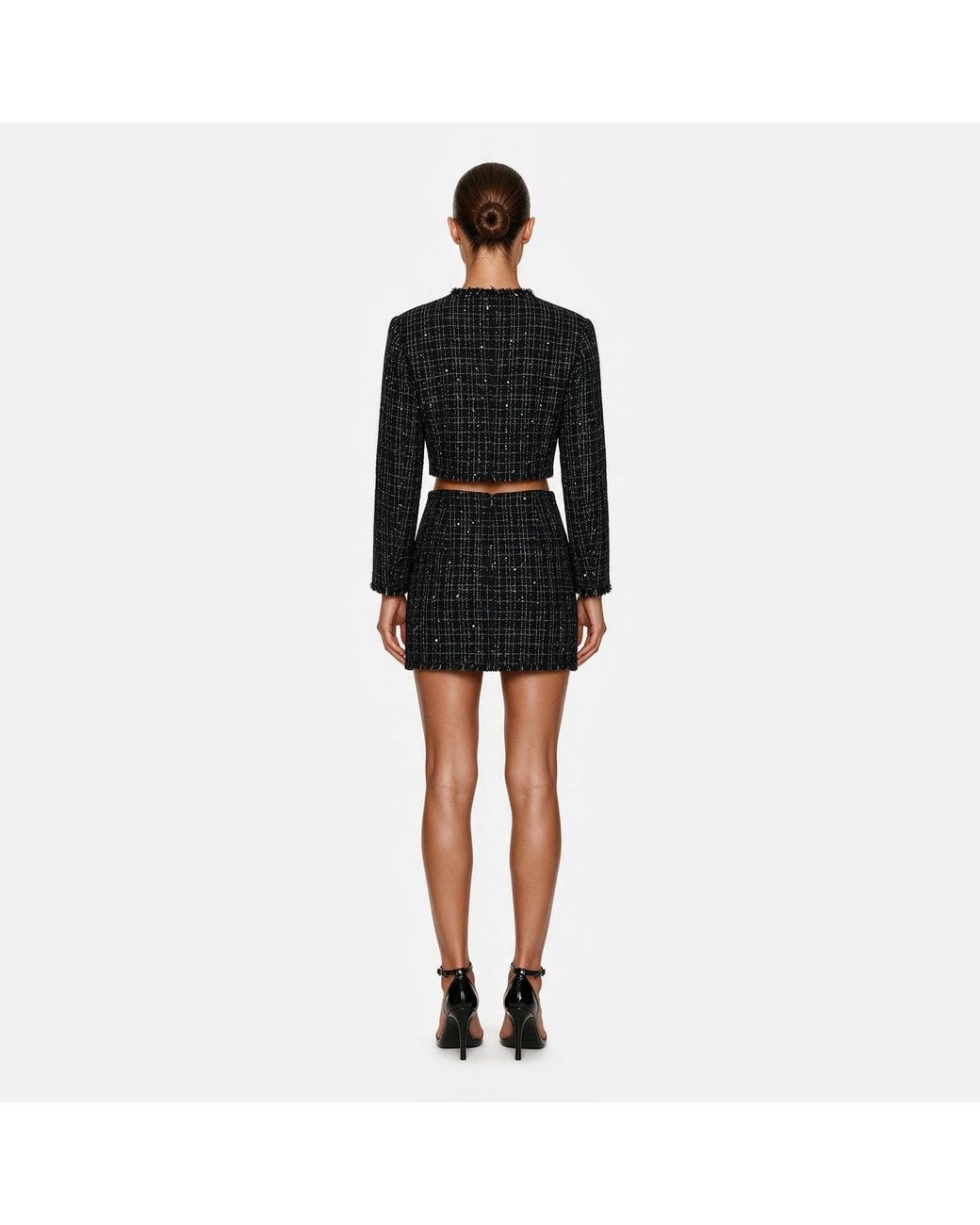 Second Skin Solution Black Asap Tweed Jacket